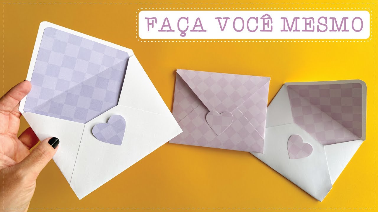 DIY - ENVELOPE DE PAPEL FÁCIL E RÁPIDO | FAÇA VOCÊ MESMO!