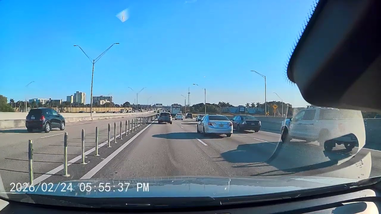 Dashcam Captures the Most UNHINGED Highway Moment of the Year
