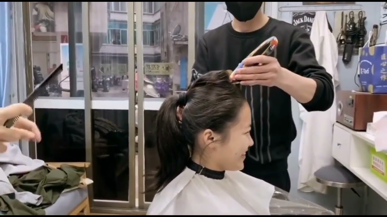 Shaving Our Head at Barbershop