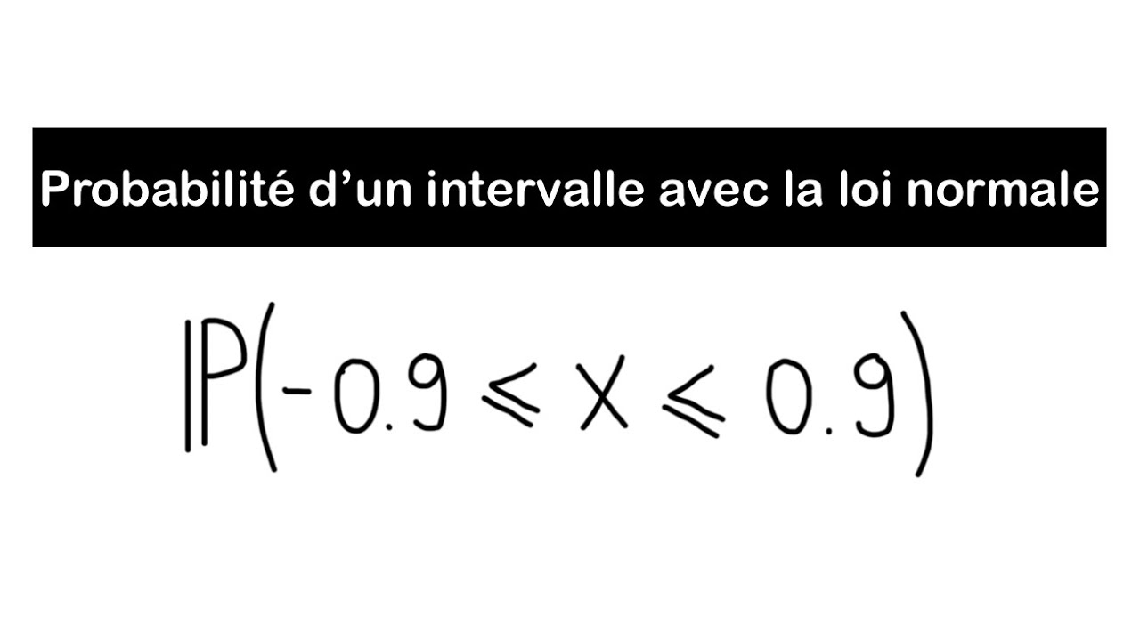 Probabilit&eacute; d&rsquo;intervalle et de valeur absolue avec la loi normale