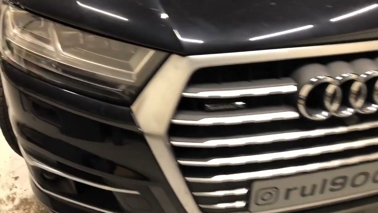 Установка камер кругового обзора Audi Q74M. Side View Audi Q74M installation.