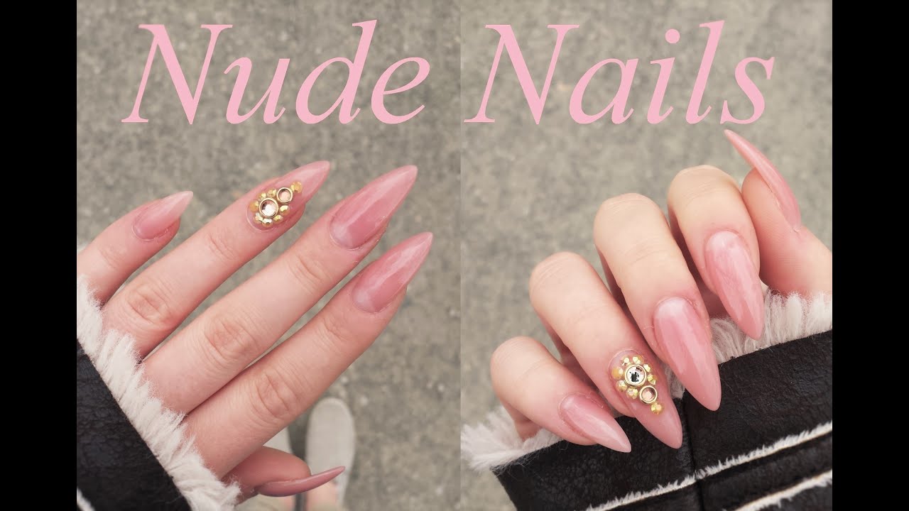 Gelnägel im NUDE-LOOK | mit Strasssteinen | DaNana
