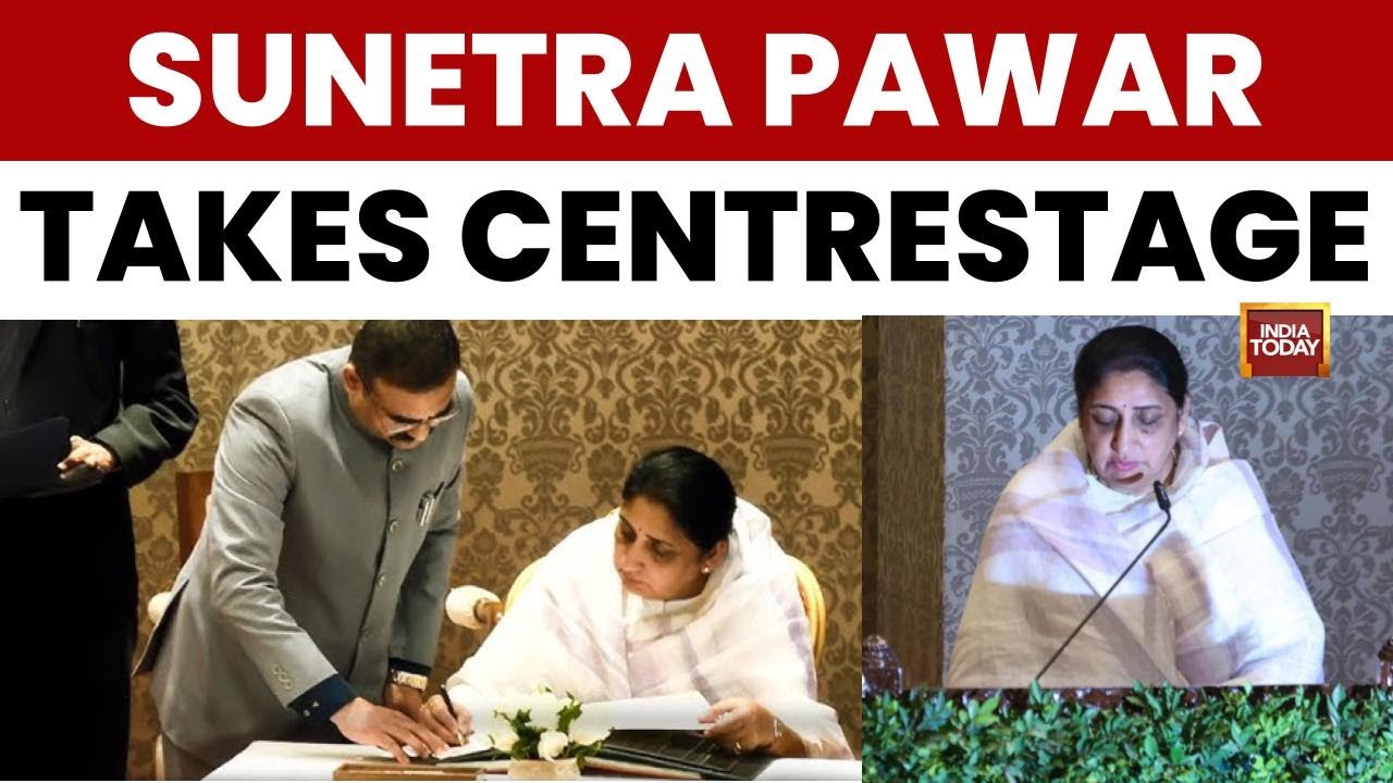 Sunetra Pawar Sworn In As Maharashtra's First Woman Deputy CM Following Ajit Pawar's Demise