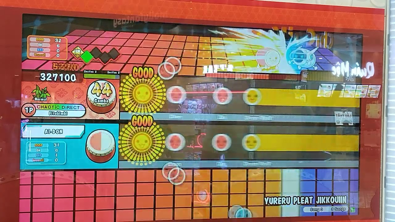 Taiko no Tatsujin(太鼓の達人)-ゆれるプリーツ実行委員 Normal(AI Battle)