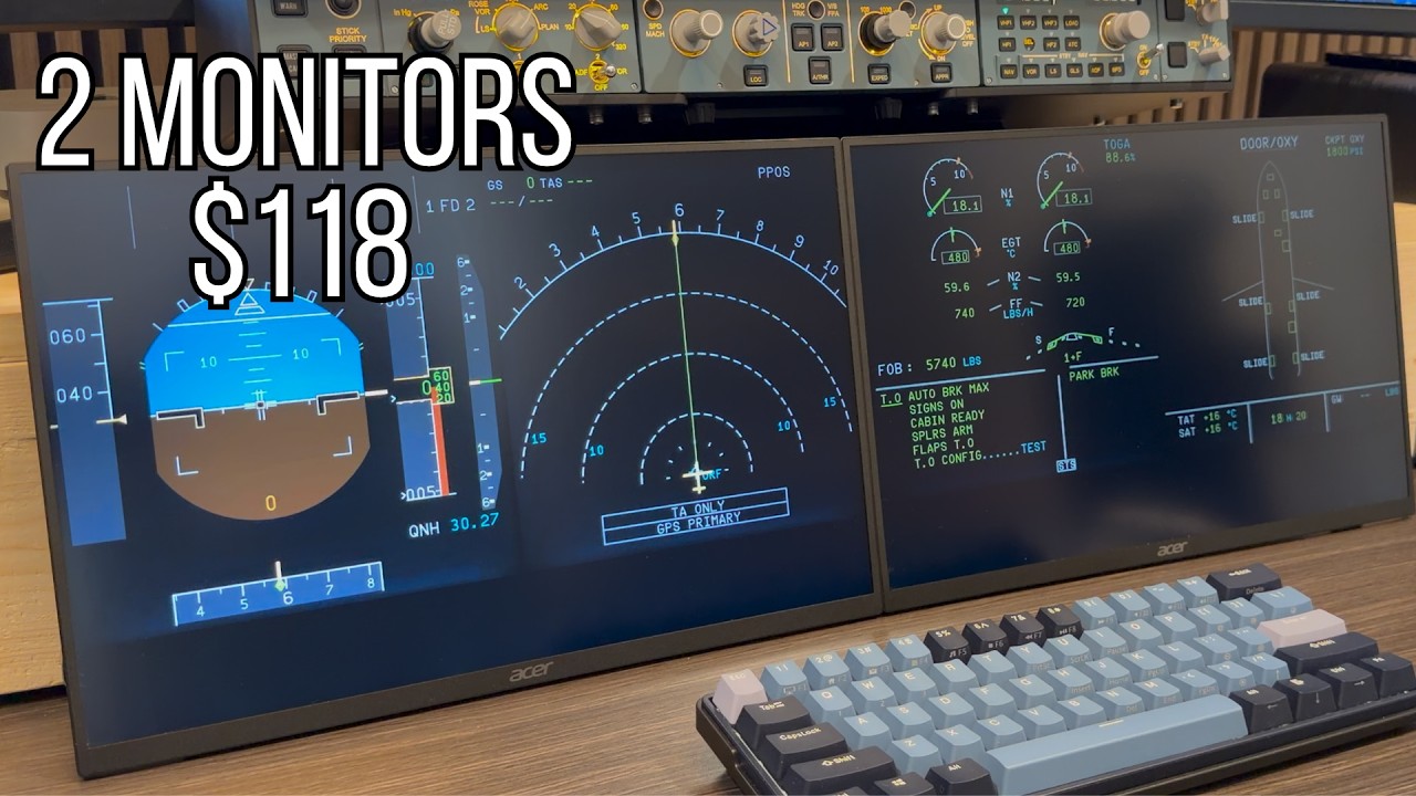 I Added Two Monitors to My Flight Sim for $118 - Here&rsquo;s How