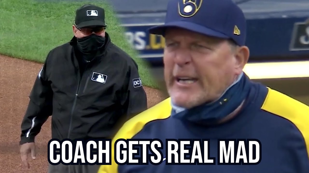 Brewers Coach Got Real Mad at the Umpire, a breakdown