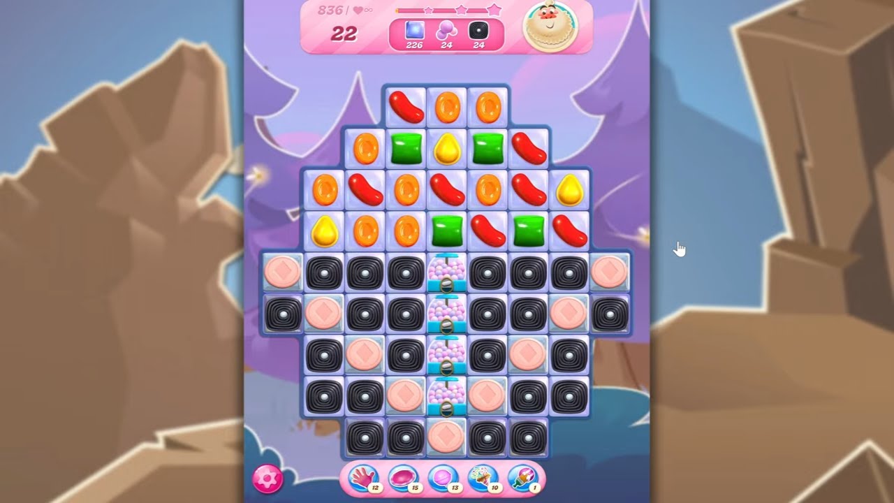 Candy Crush Saga LEVEL 836 NO BOOSTERS&nbsp;(new version)🐟☑️