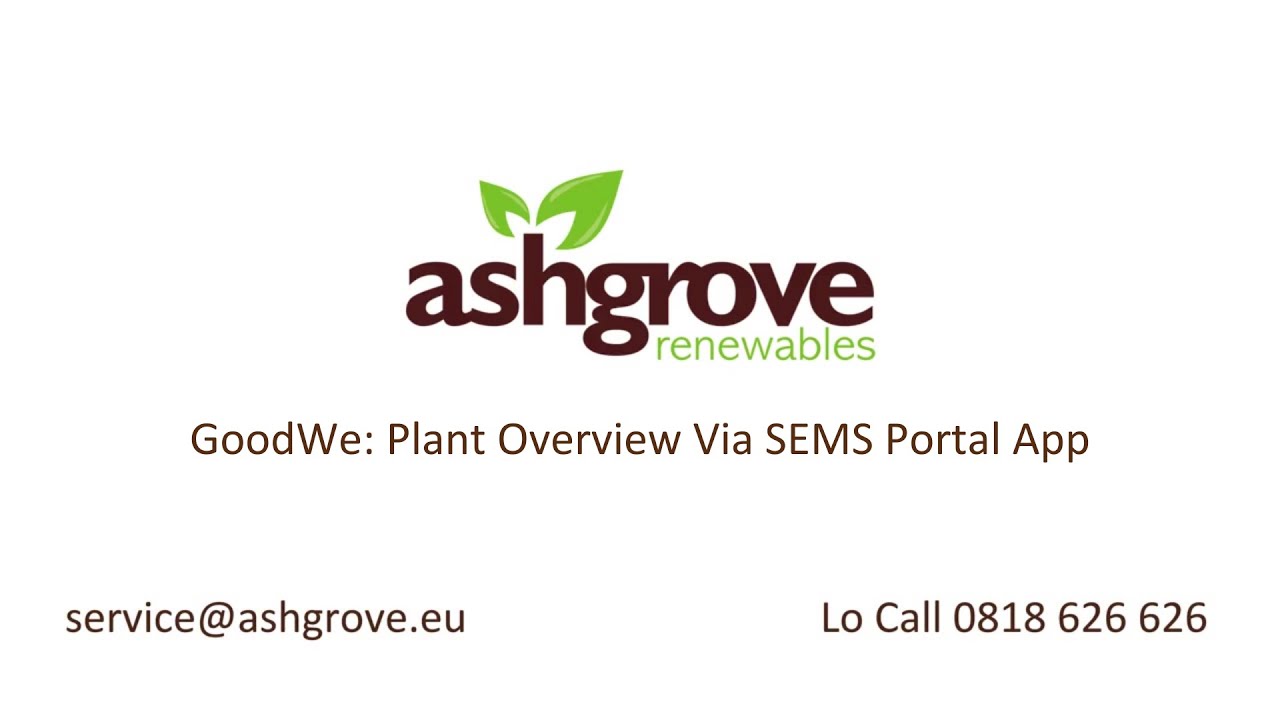 GoodWe Plant Overview Via SEMS Portal App