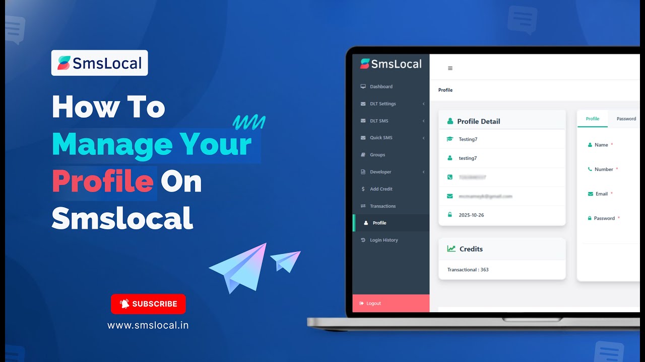 How to Manage Your Profile on Smslocal