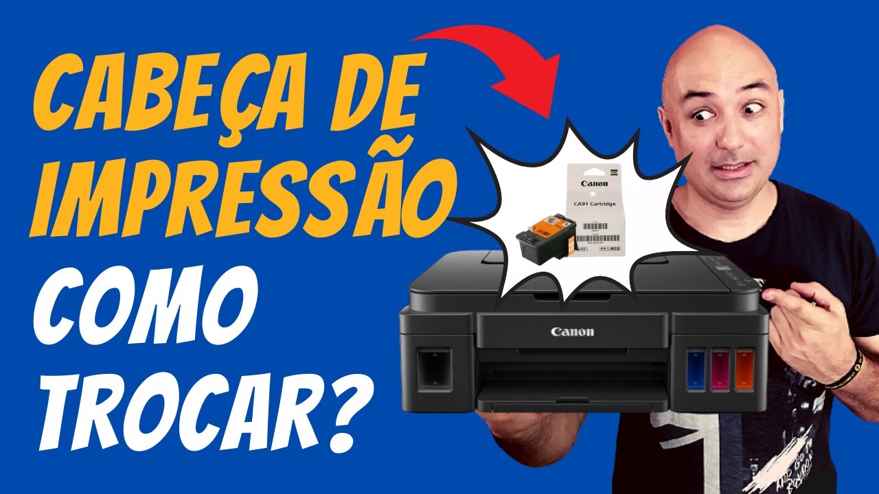 Como trocar a cabeça de impressão da impressora Canon