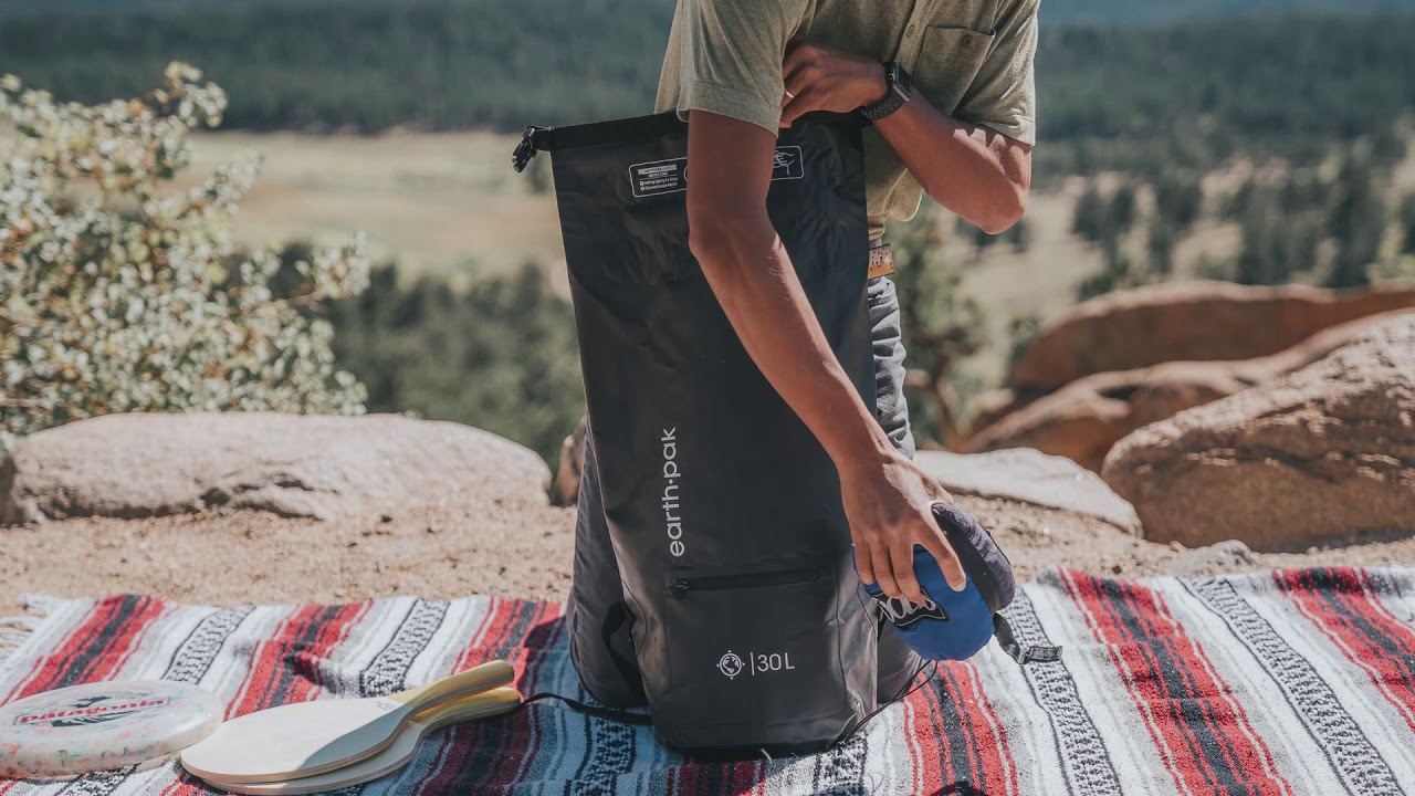 earth pak - What fits in our 30L dry bag backpack?