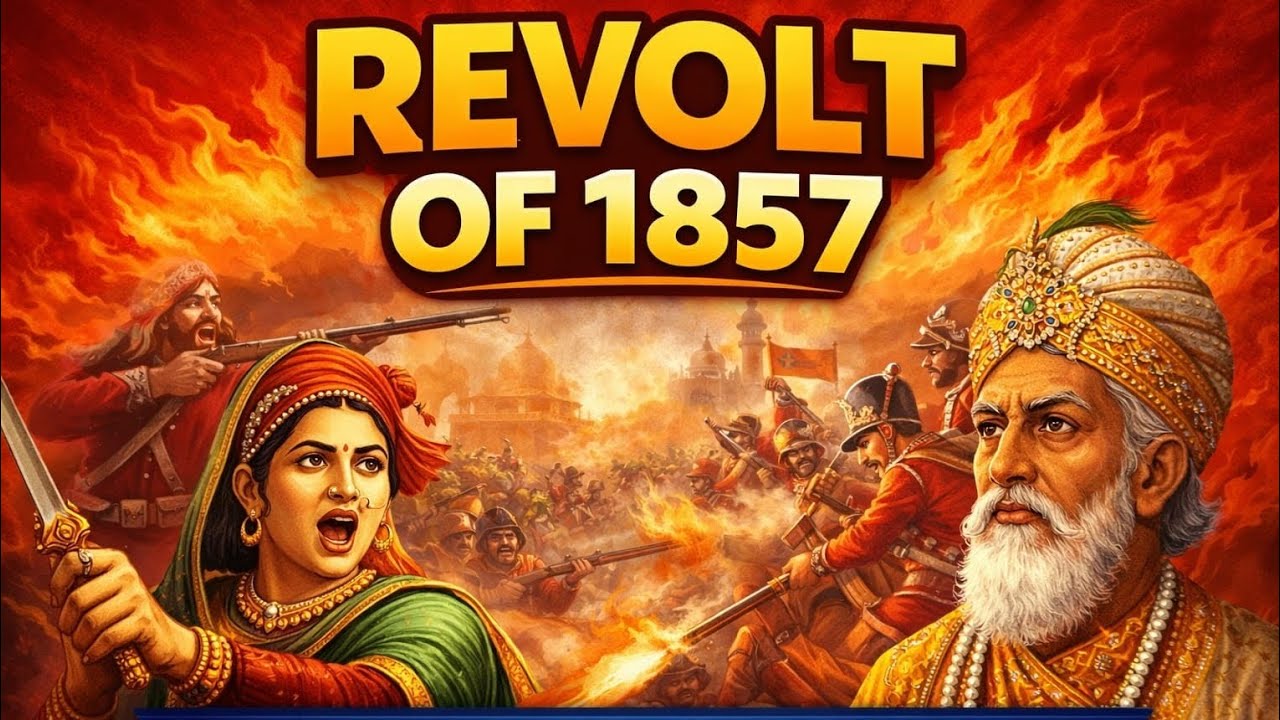 Revolt of 1857 in One Shot 🔥 Important for TET/CTET | SST History