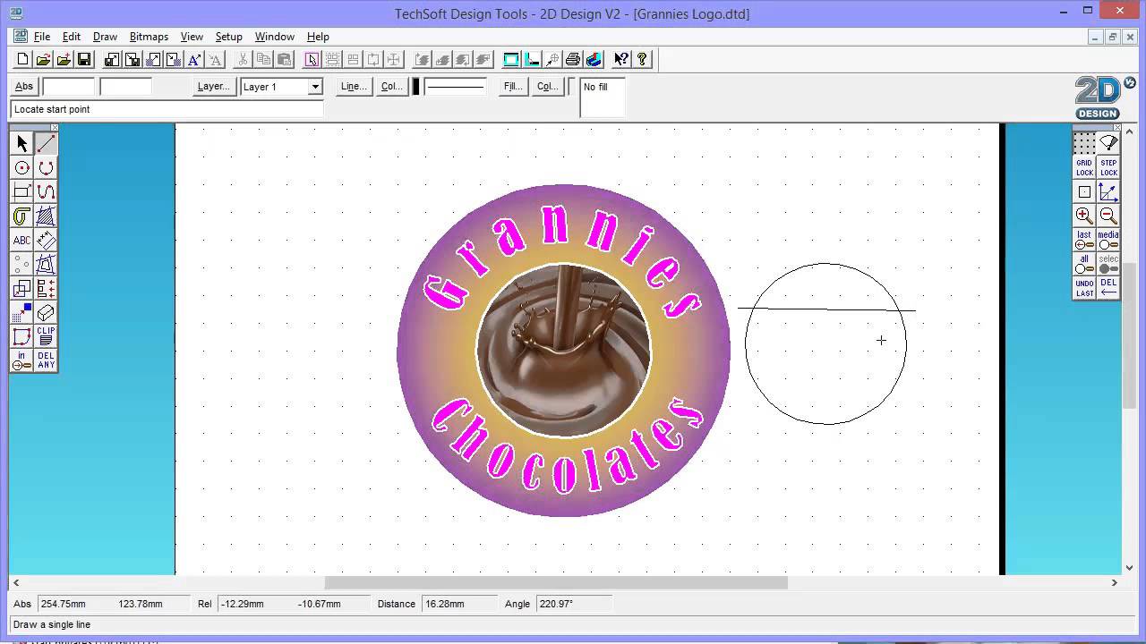 Creating a Logo Design using Techsoft 2D Design software