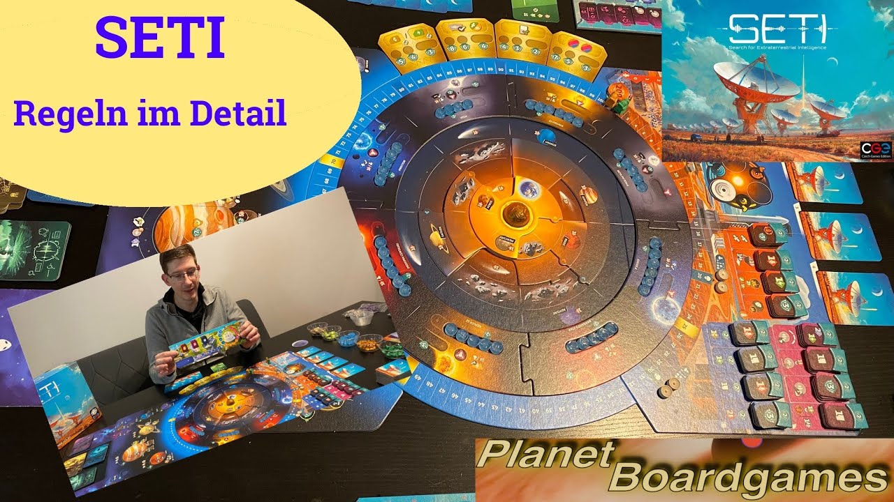 Planet Boardgames - SETI Brettspiel - Regeln ausführlich erklärt!