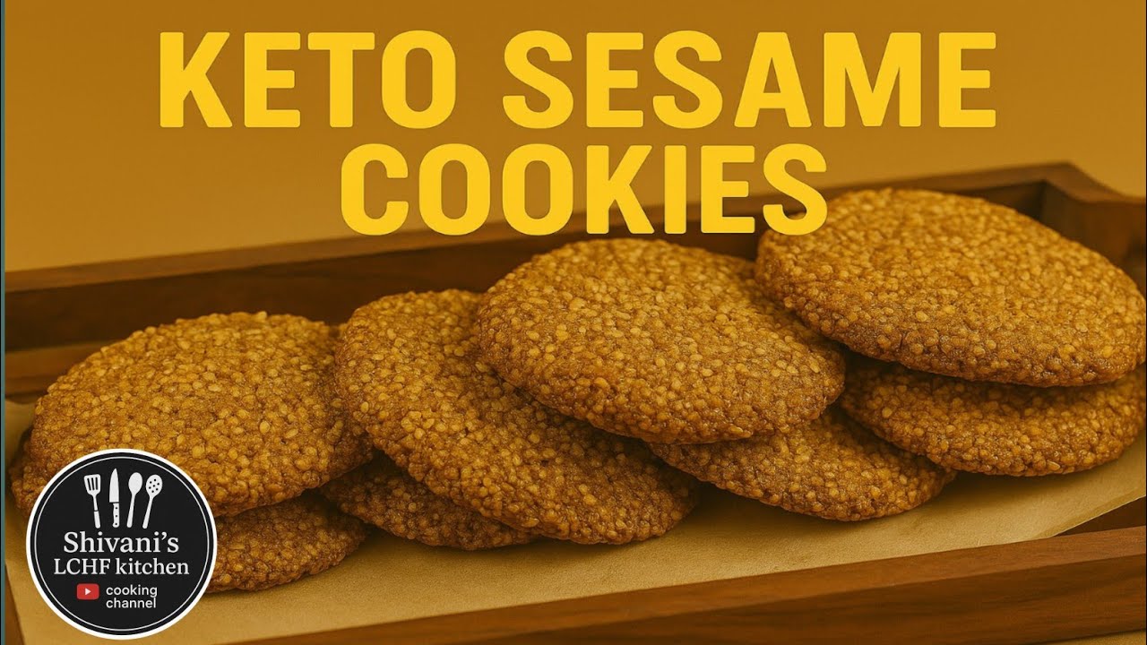 KETO SESAME COOKIES 🍪 | DELICIOUS 😋 | HOME MADE