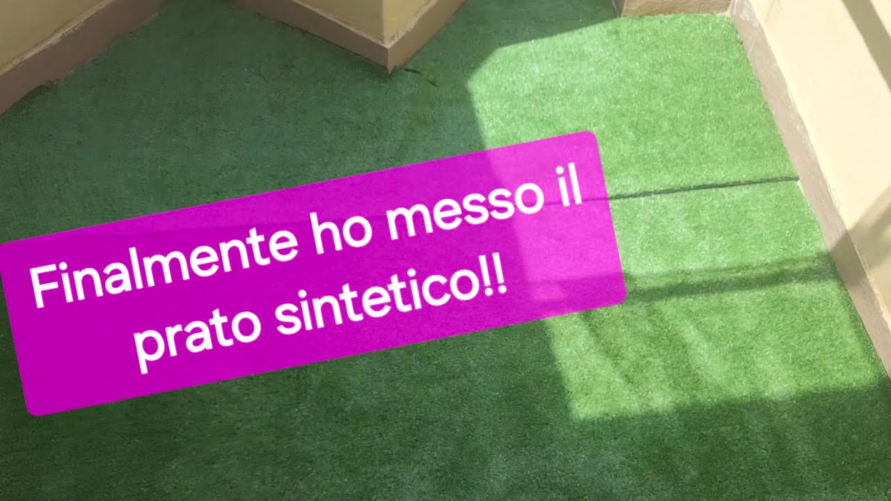 vlog: finalmente metto il prato sintetico!