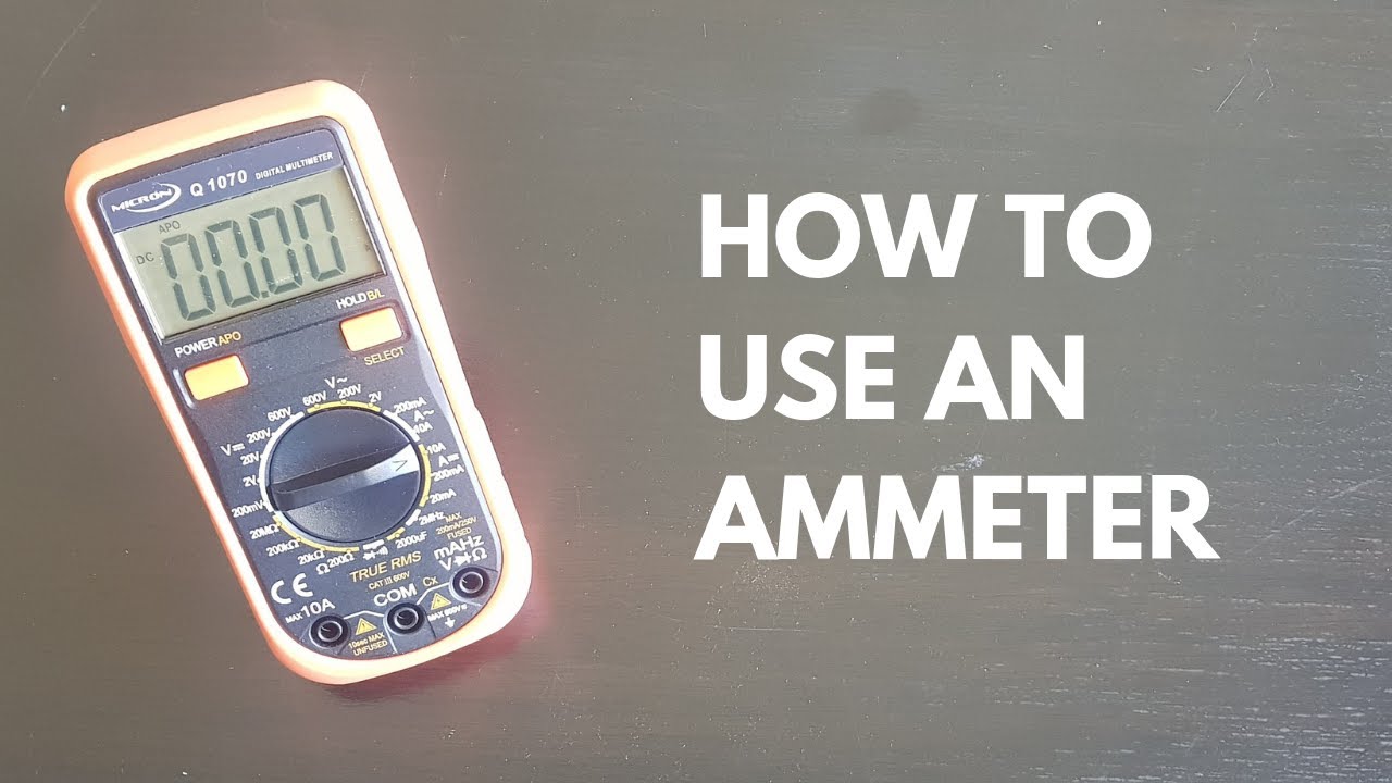 How to use an ammeter?