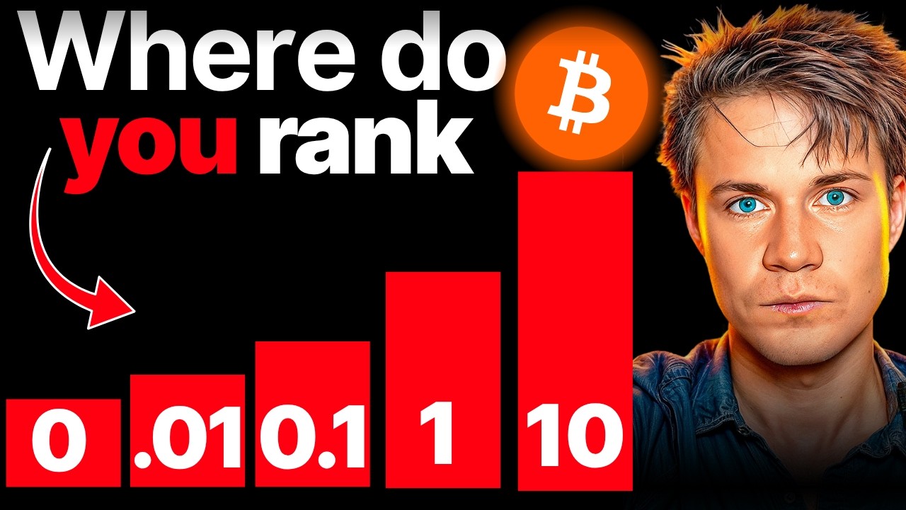 The 5 Levels of Bitcoin wealth Explained: From 0.01 - 100, Here&rsquo;s where you Stand