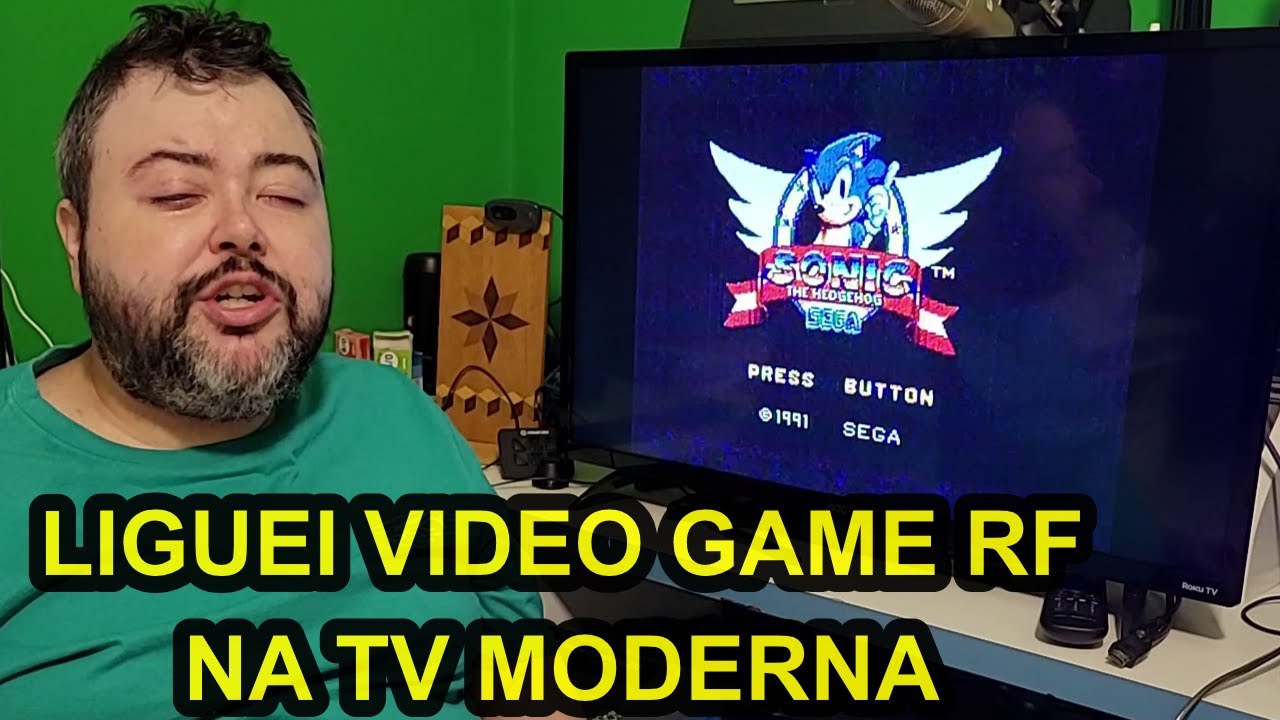LIGUEI MEU MASTER SYSTEM 3 COMPACT, APENAS COM SAIDA RF NA TV MODERNA
