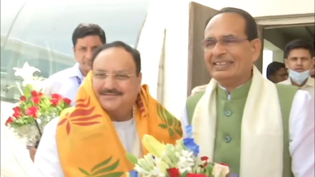 MP: JP Nadda arrives in Bhopal for BJP Working Committee meeting