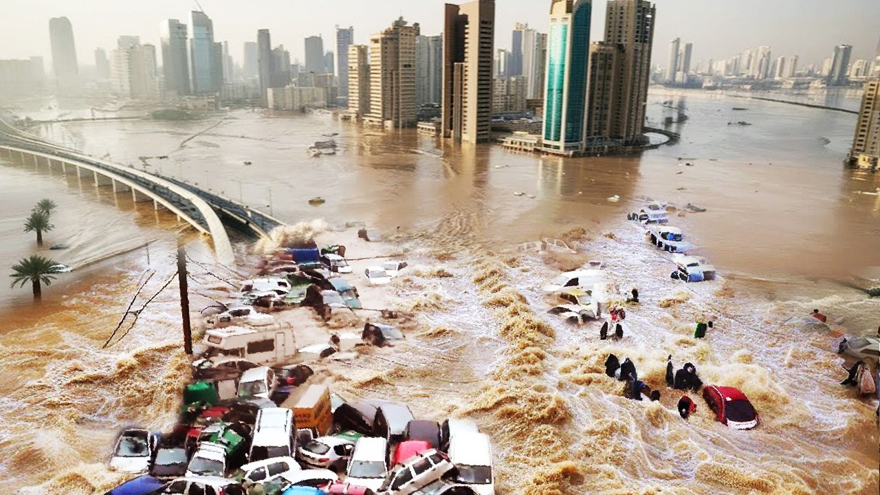 Nature&rsquo;s fury hits the UAE! Massive floods from Sharjah to Dubai