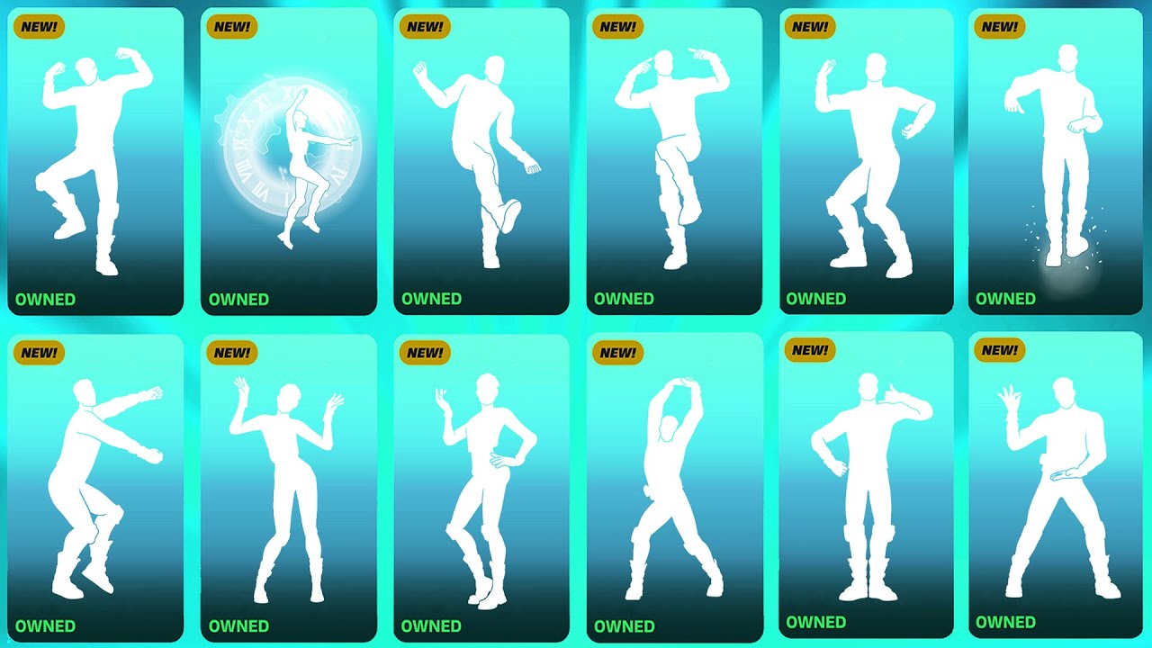 ALL FORTNITE CHAPTER 6 SEASON 2 EMOTES (TIMELESS, BB BELT, APT. GEEK TIME, ADVENTURE TIME)