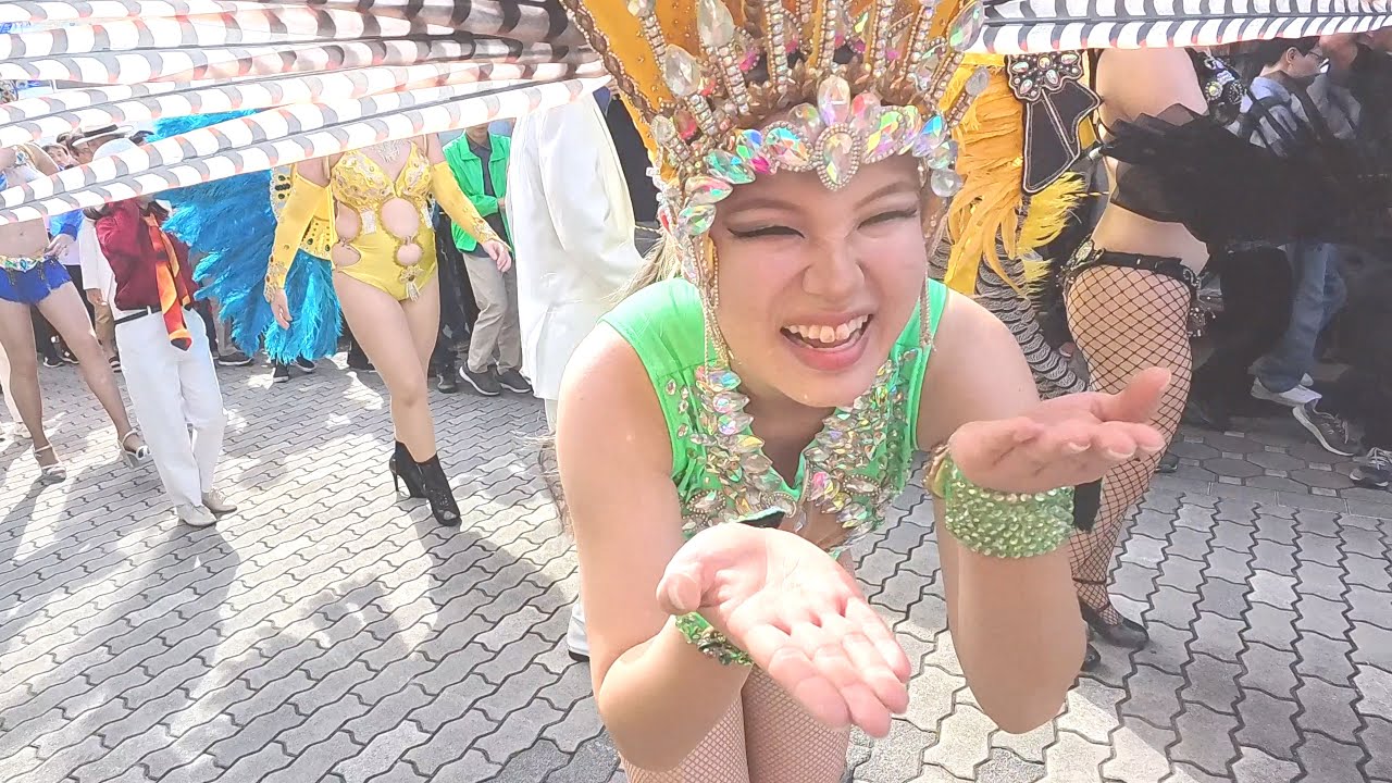 ウニアン参上【くにたち富士見台フェスティバル】👩‍🎓ドス•アマドーリスのサンバストリートパフォーマンス‼️テレビジョン•PC 系４K大画面超高画質広角🦀スロ〜サンバ💣Ⅱ