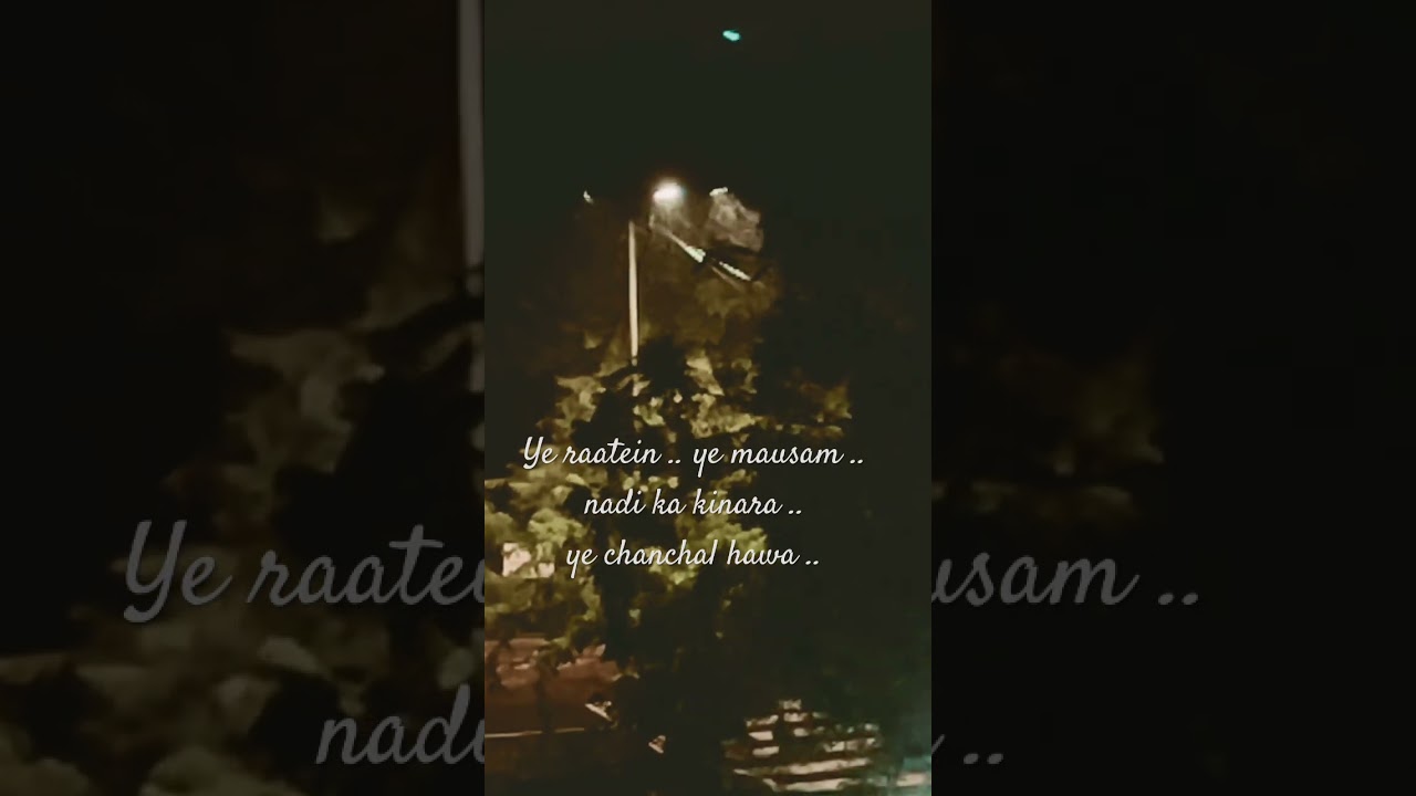 Ye raatein .. Ye mausam 🍂 🫶 #love #oldisgoldsongs #oldsong #lovebeyondboundaries #shortmusicvideo
