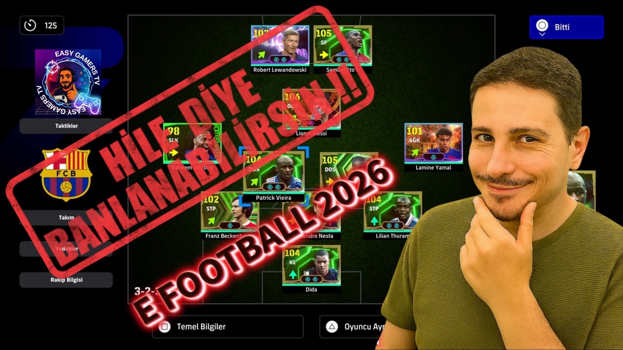 DİKKAT BAN YEMETİN !!!!! E FOOTBALL 2026 TAKTİK VE DİZİLİŞ-DEFANS NASIL YAPILIR TAKIM OYUN TARZLARI