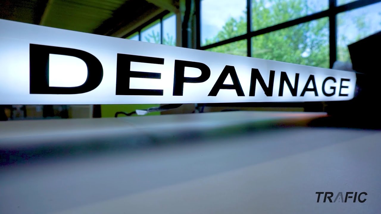Rampe lumineuse extra plate pour dépanneuse centre illuminé