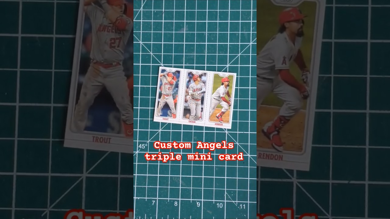 LA Angels triple mini custom card 👀 