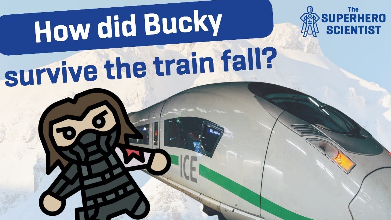 How did Bucky Barnes survive the train fall?