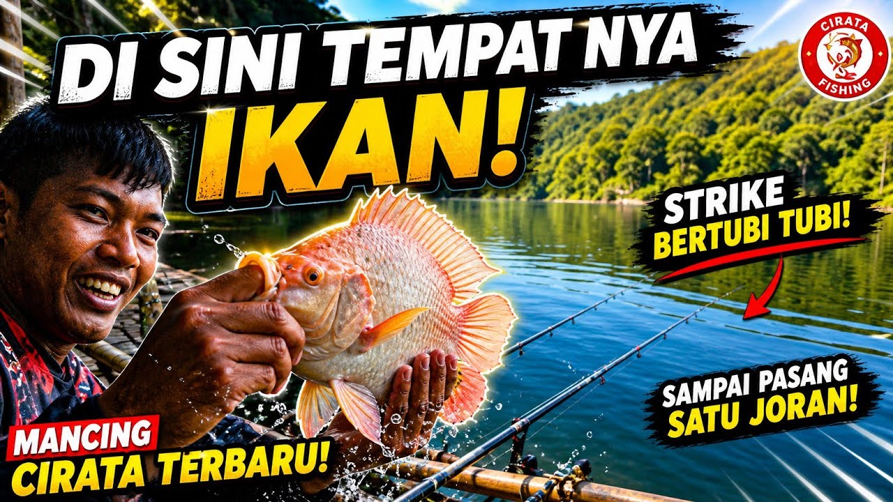 Di sini sarang nya ikan..... || mancing Cirata terbaru 