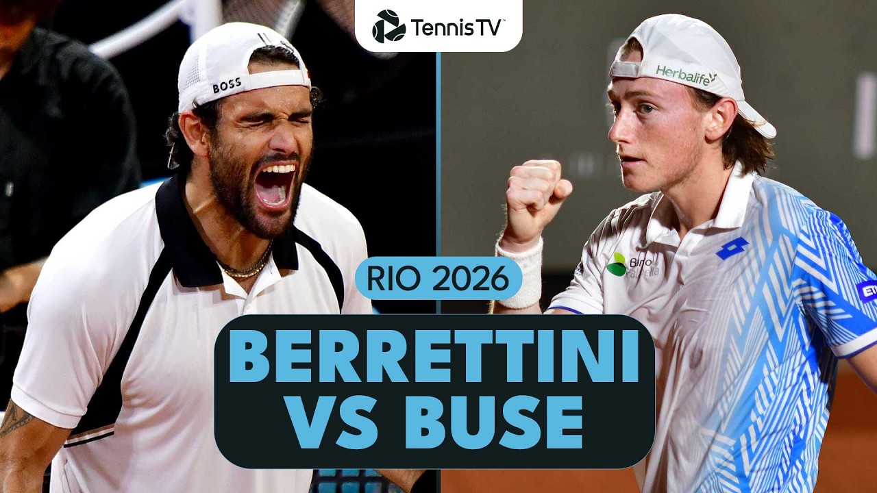 Ignacio Buse vs Matteo Berrettini | Rio 2026 Quarter-Final Highlights