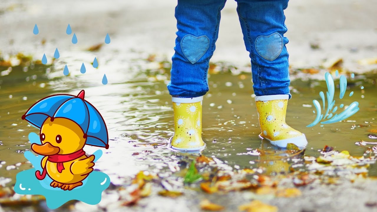Jumping In Puddles - Fun Kids Song - Rain song