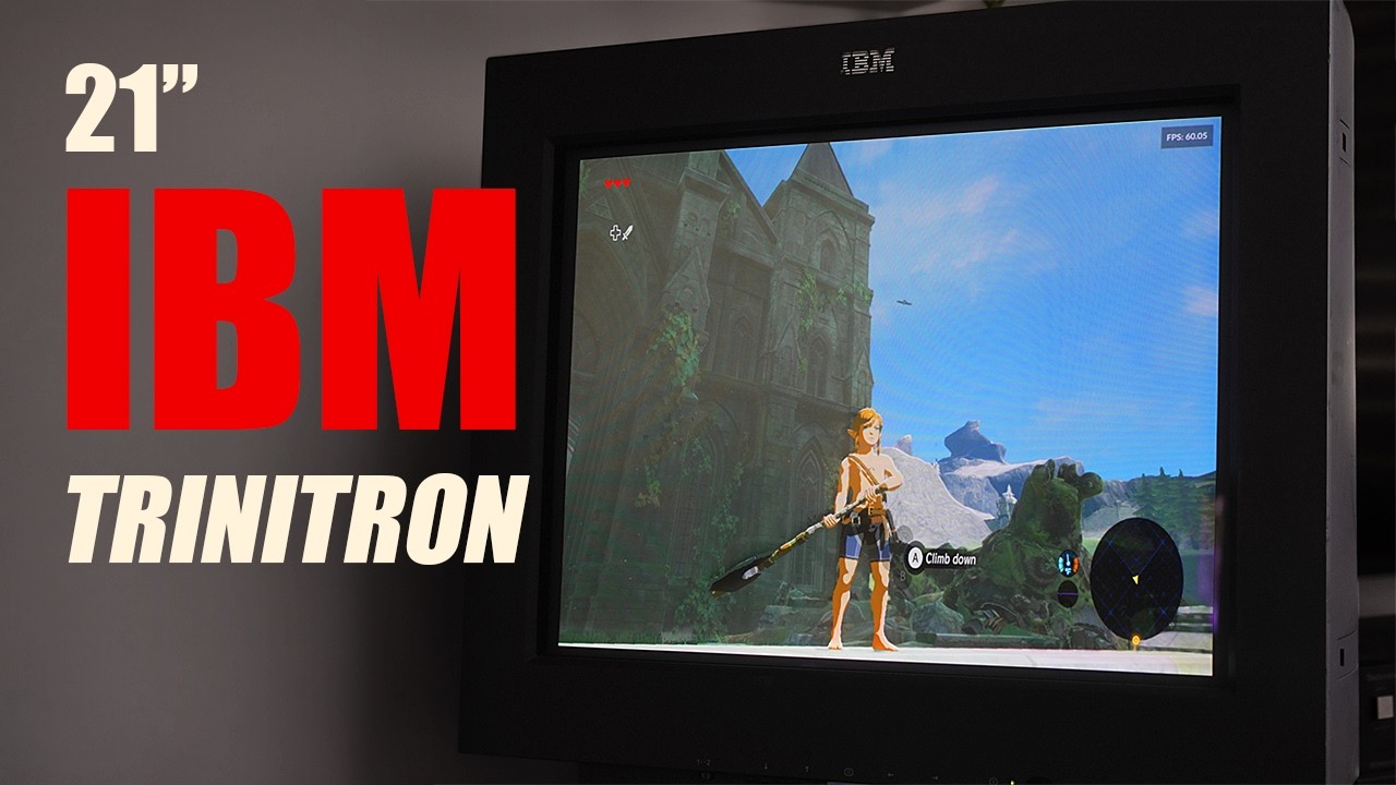 Игры на 21-дюймовом ЭЛТ-мониторе IBM P275 Trinitron.