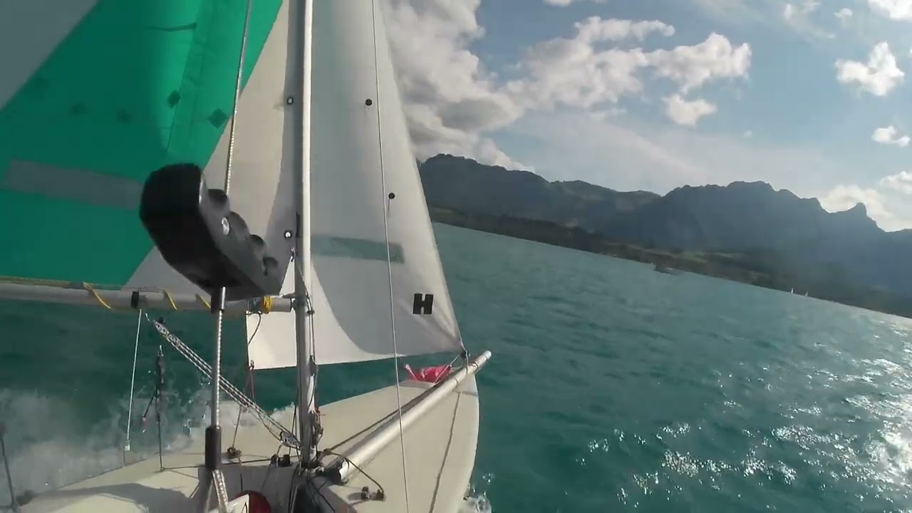 Laser 2 Sailing Single handed - Windy Sunday 23 Knots