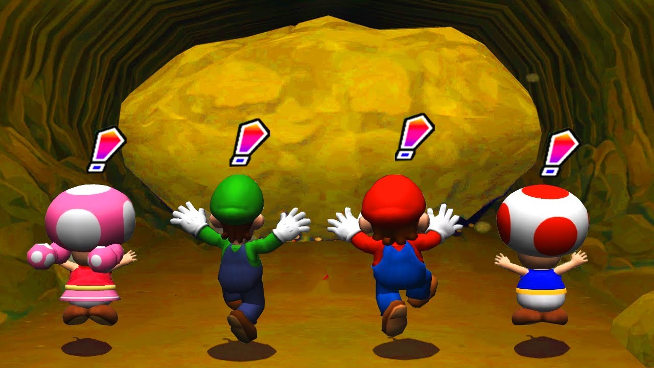 Mario Party 6 Minigames - Mario vs Luigi vs Toad vs Toadette