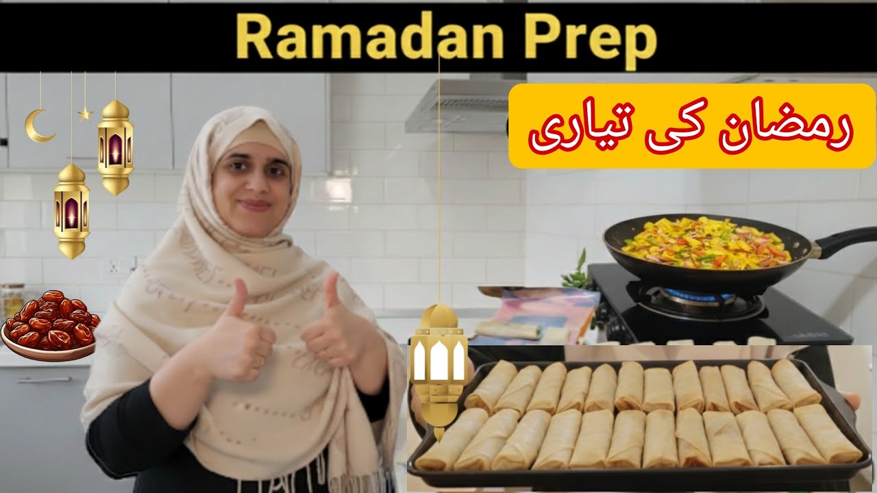 Pre Ramadan prep 💫Ramzan ki tyari | spring rolls| Pakistani mom in dubai vlogs | Nazneen vlogs
