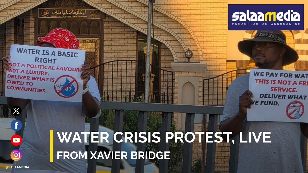 Water Crisis Protest, Live from  Xavier Bridge.