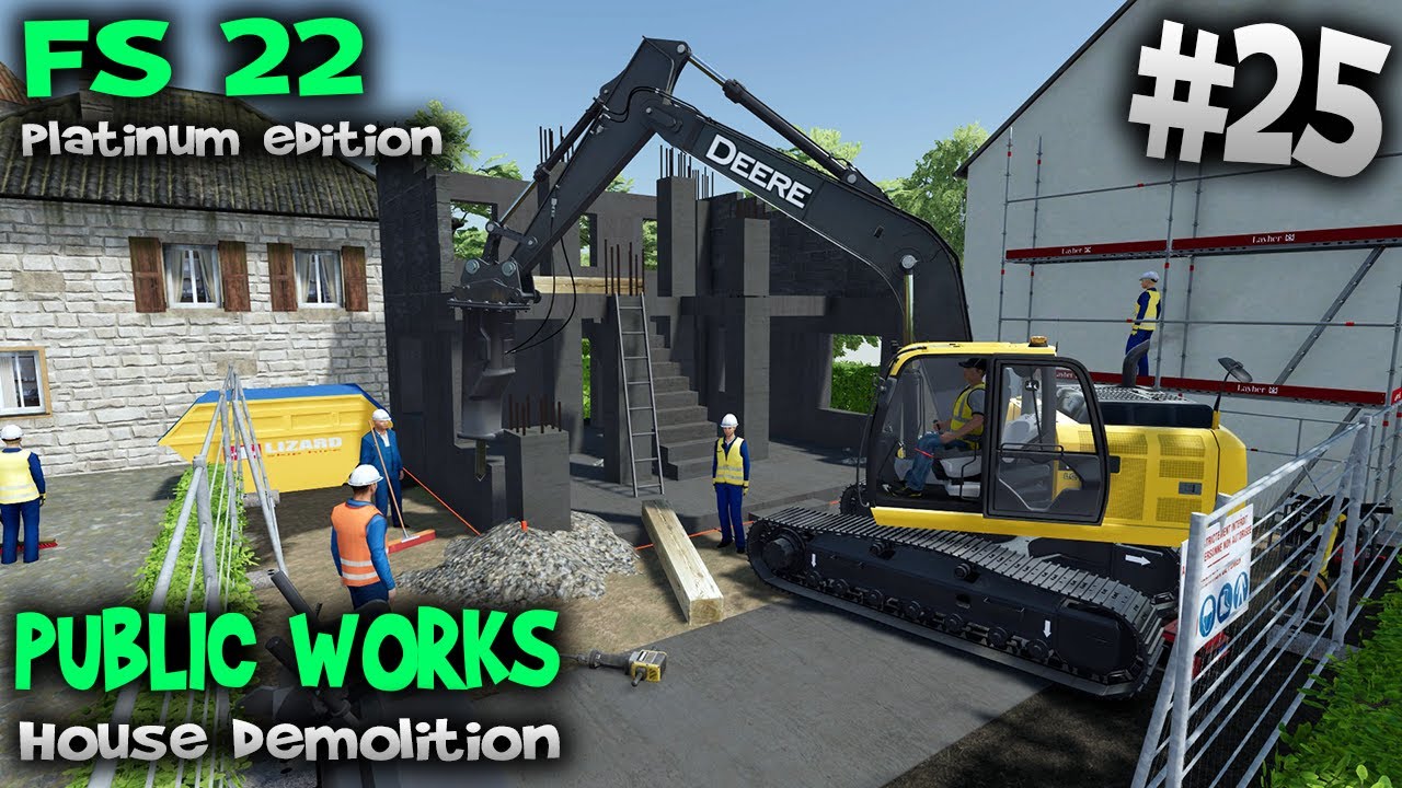 Ломаем дом 👷🏽снос дома 👷🏽 Farming Simulator 2022