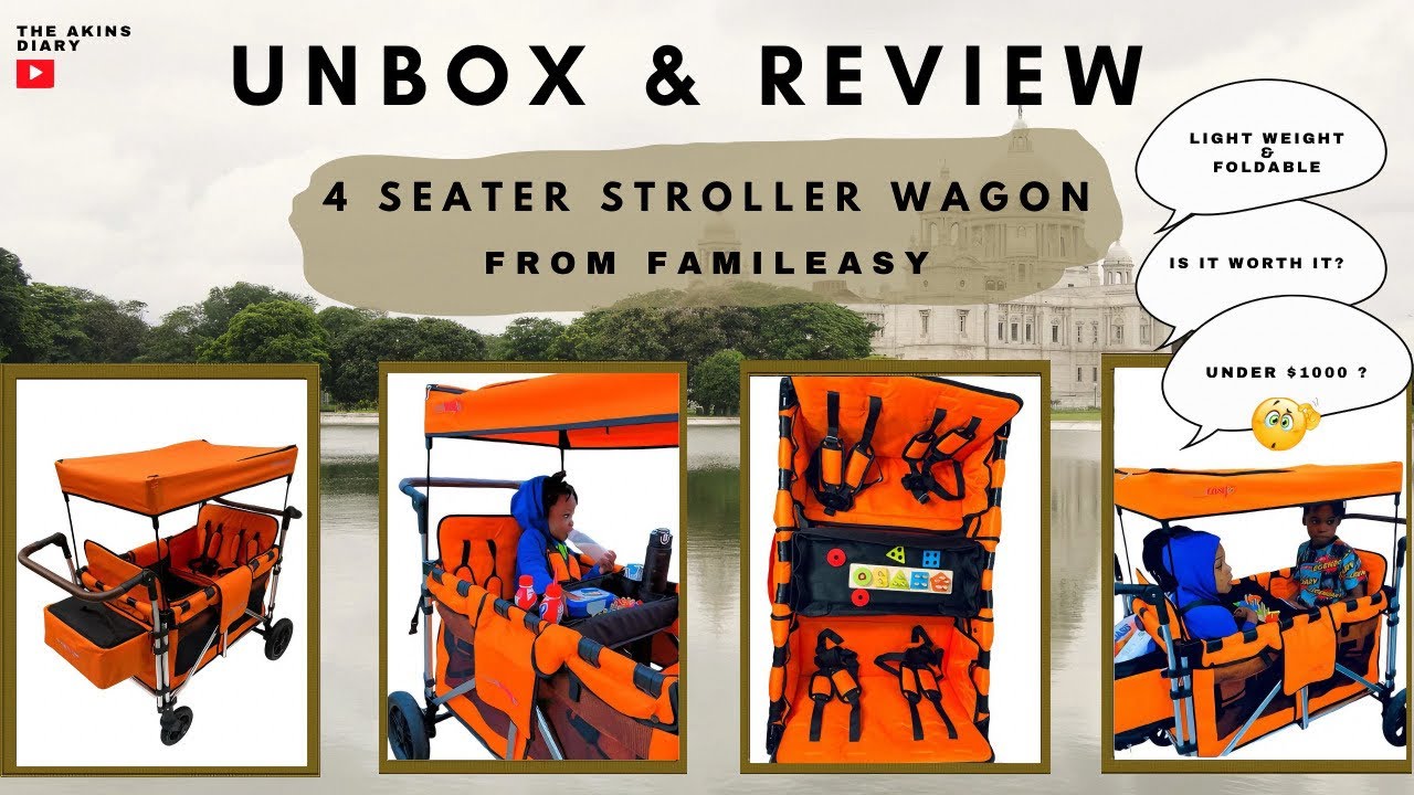 Must-Have 4-Seater StrollerWagon for Kids! | Unbox & Review of the Famileasy Wagon