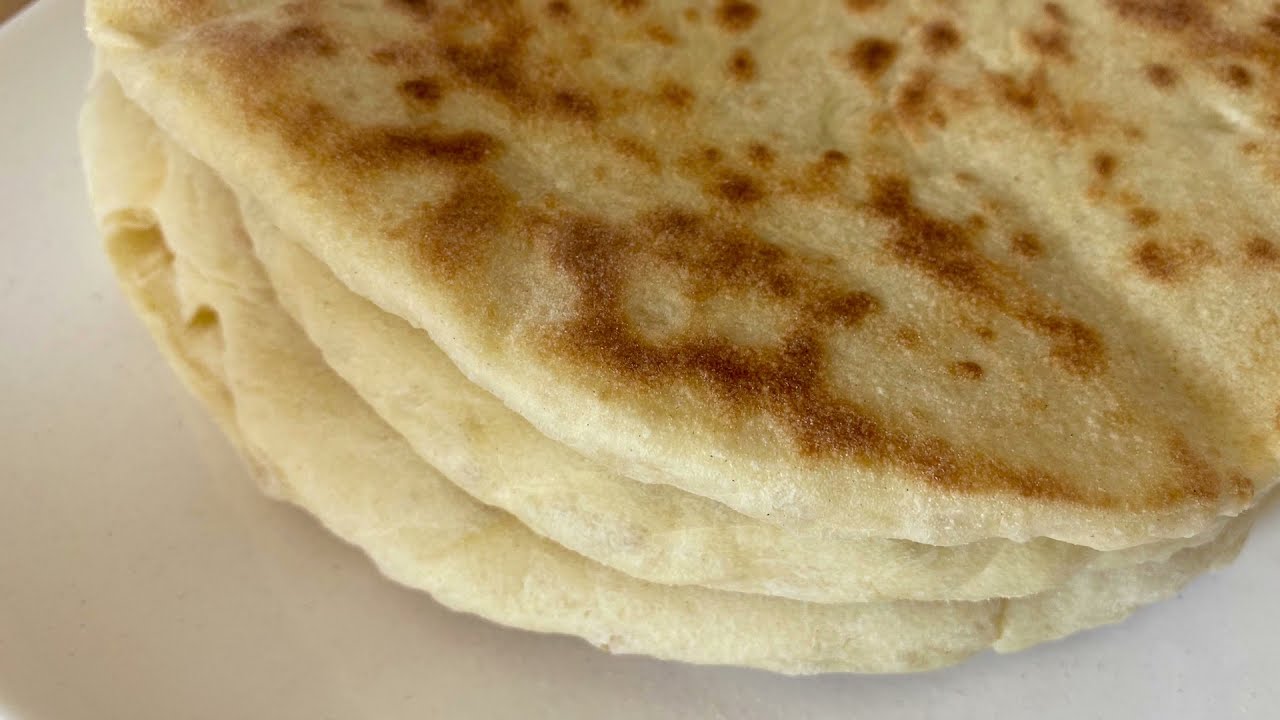 Flat bread easy and soft no oven needed! Plat brood heel zacht! Makkelijk te maken! #flatbread