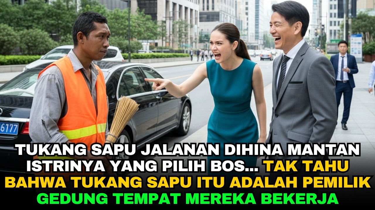 Tukang Sapu Jalanan Dihina Mantan Istri Yang Pilih Bos, Tak Tahu Dia Pemilik Kantor Mereka Bekerja