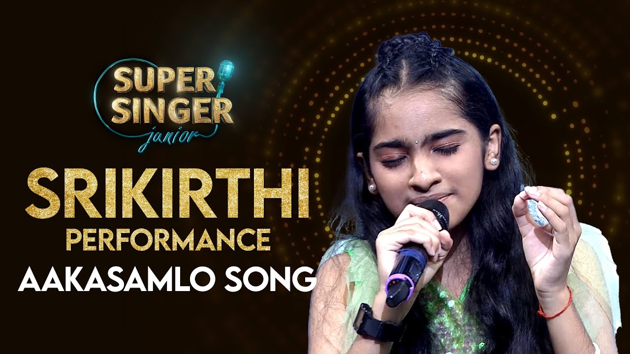 Srikirthi's Aakasamlo Song Performance | Super Singer Junior | StarMaa