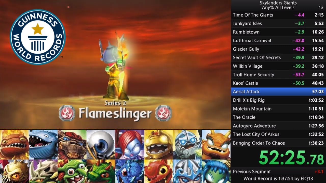 Skylanders Giants Any% All Levels Speedrun In 1:34:27