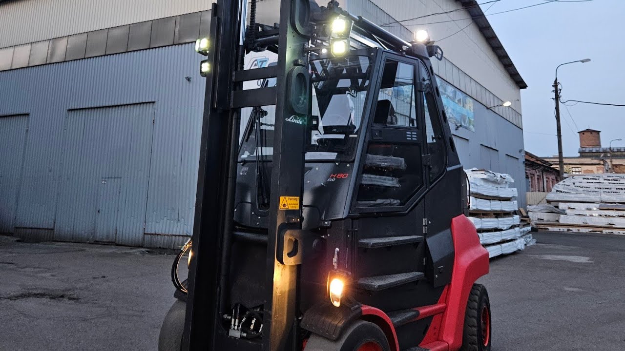 Навантажувач Linde H80D-03. Дизель. Вантажопідйомність 8 т. Важкий люкс.