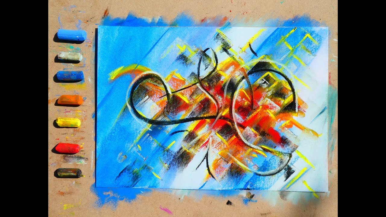 Trying Soft Pastel And Contemporary Abstract Painting Outside | Sennelier Pastels