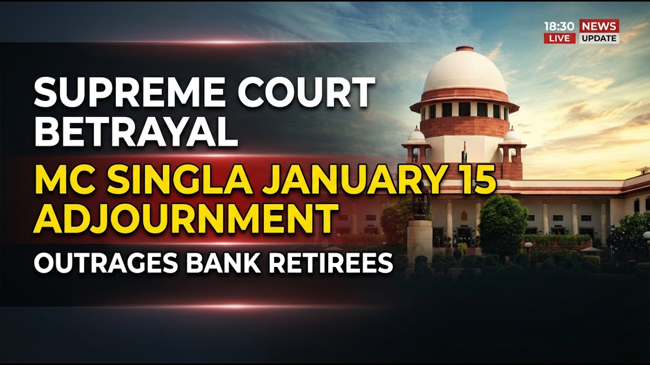 Supreme Court Betrayal? Bank Retirees Outraged by Jan 15 Adjournment!