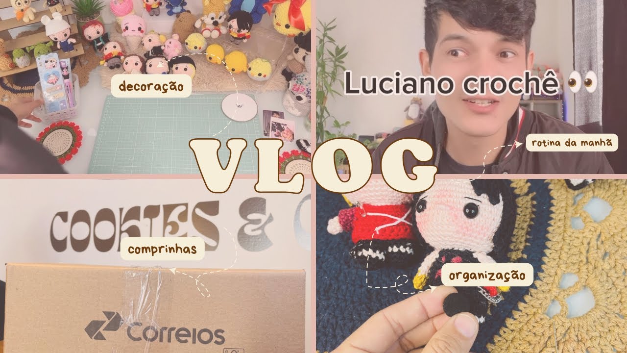 Vlog crochê - organizando meu ateliê 🧵🧶